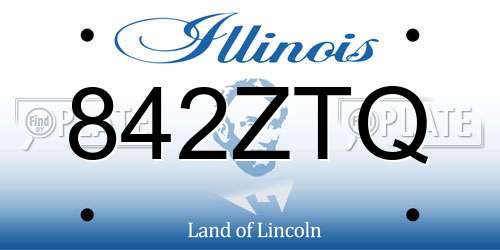 842ZTQ Illinois License Plate