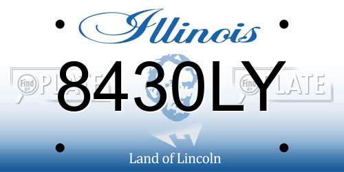 8430LY Illinois License Plate