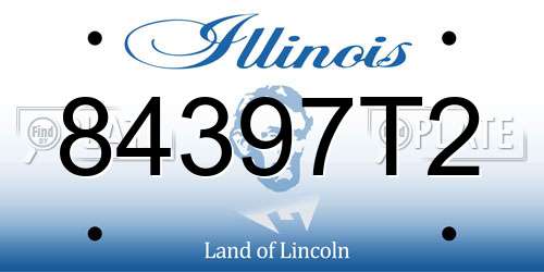84397T2 Illinois License Plate