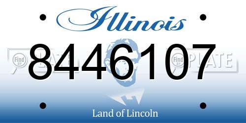 8446107 Illinois License Plate