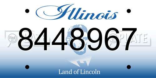 8448967 Illinois License Plate