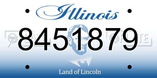 8451879 Illinois License Plate