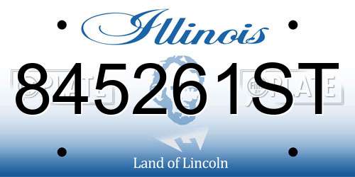 845261ST Illinois License Plate