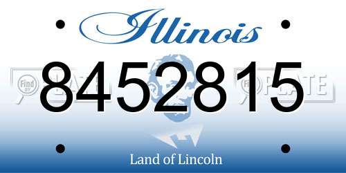 8452815 Illinois License Plate