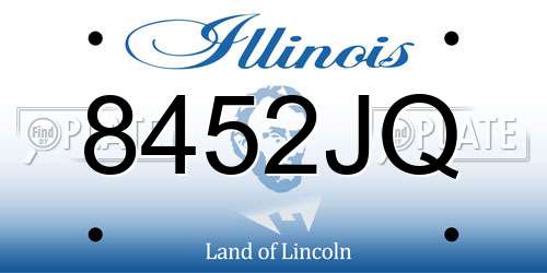 8452JQ Illinois License Plate