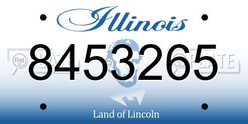 8453265 Illinois License Plate