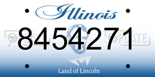 8454271 Illinois License Plate