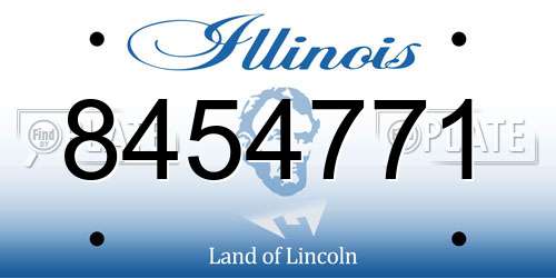 8454771 Illinois License Plate