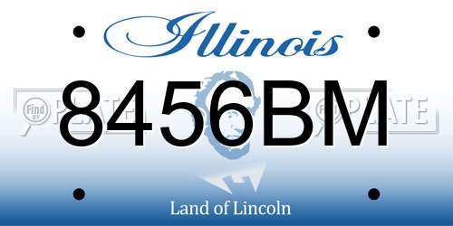 8456BM Illinois License Plate