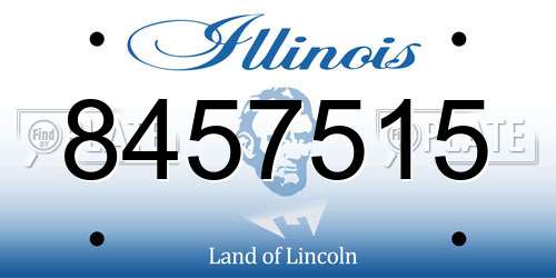 8457515 Illinois License Plate