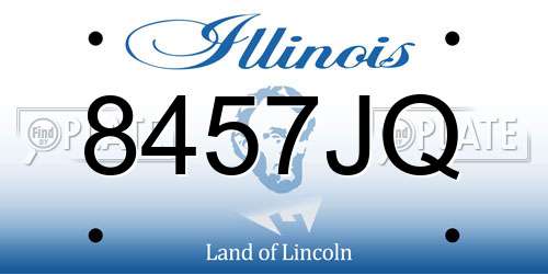 8457JQ Illinois License Plate