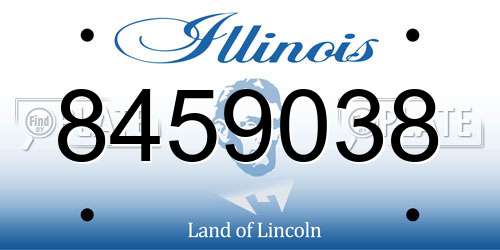 8459038 Illinois License Plate