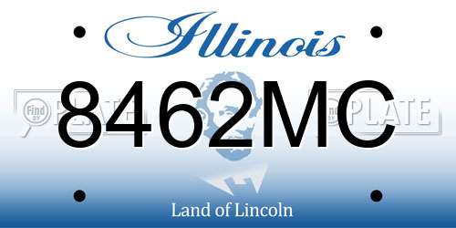 8462MC Illinois License Plate
