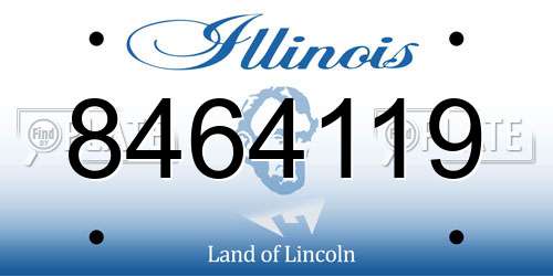 8464119 Illinois License Plate
