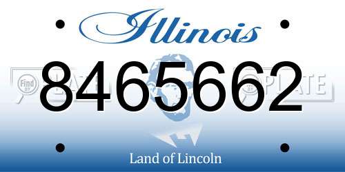 8465662 Illinois License Plate
