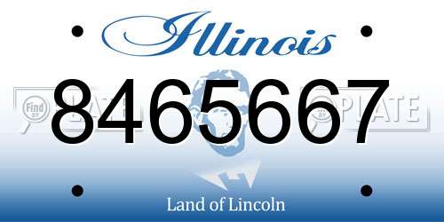 8465667 Illinois License Plate