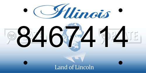 8467414 Illinois License Plate
