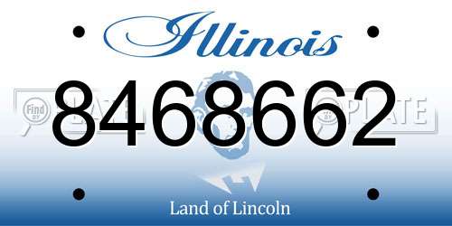 8468662 Illinois License Plate