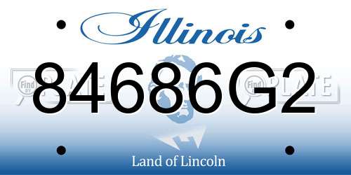 84686G2 Illinois License Plate