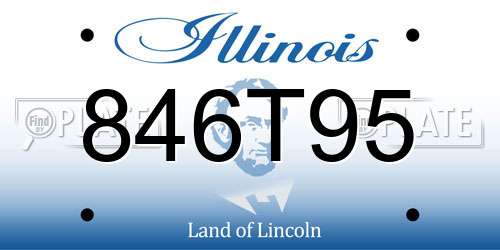846T95 Illinois License Plate