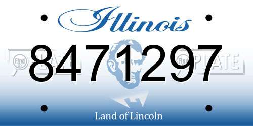 8471297 Illinois License Plate
