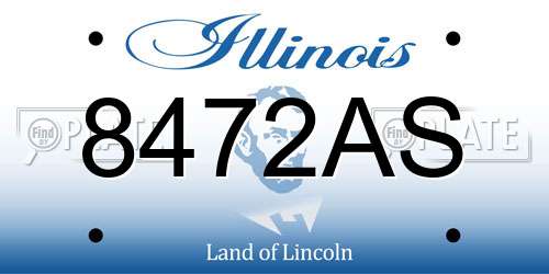 8472AS Illinois License Plate