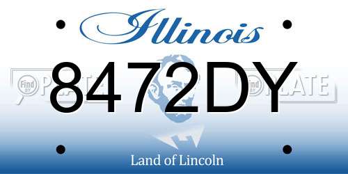 8472DY Illinois License Plate