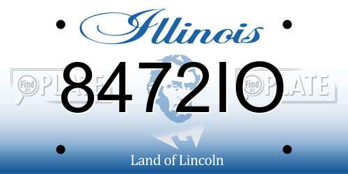 8472IO Illinois License Plate