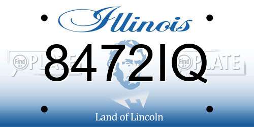 8472IQ Illinois License Plate