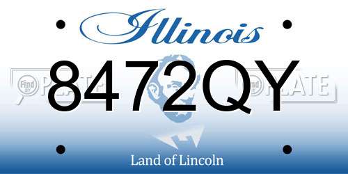 8472QY Illinois License Plate