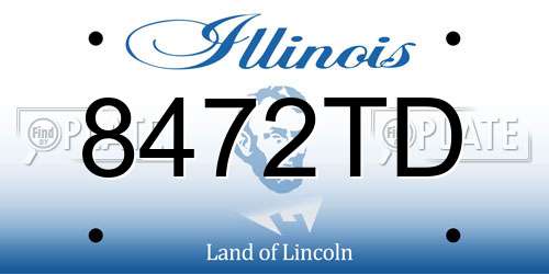 8472TD Illinois License Plate