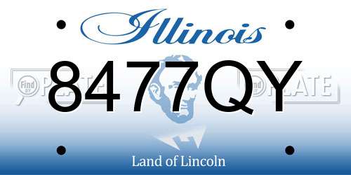 8477QY Illinois License Plate