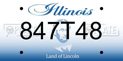 847T48 Illinois License Plate