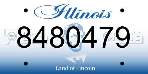 8480479 Illinois License Plate