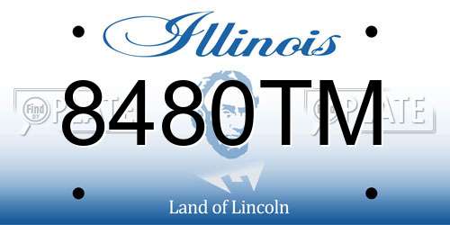 8480TM Illinois License Plate