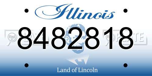 8482818 Illinois License Plate