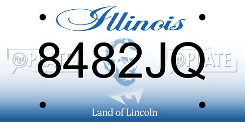 8482JQ Illinois License Plate