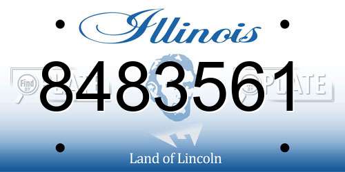 8483561 Illinois License Plate