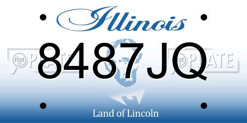 8487JQ Illinois License Plate