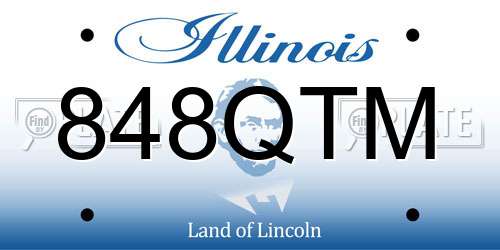 848QTM Illinois License Plate