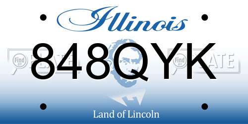 848QYK Illinois License Plate