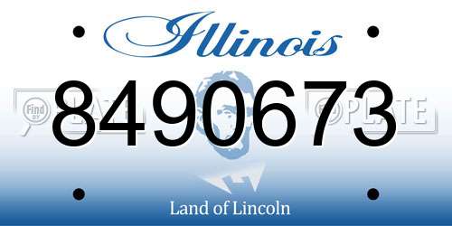 8490673 Illinois License Plate