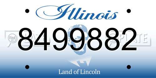 8499882 Illinois License Plate