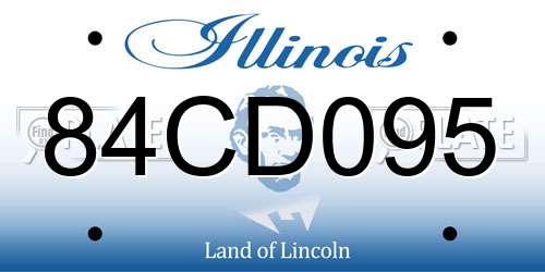 84CD095 Illinois License Plate