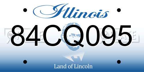84CQ095 Illinois License Plate