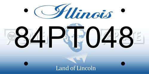 84PT048 Illinois License Plate