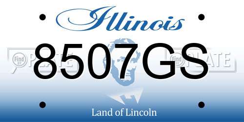 8507GS Illinois License Plate