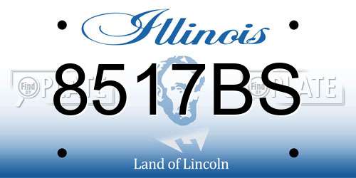 8517BS Illinois License Plate
