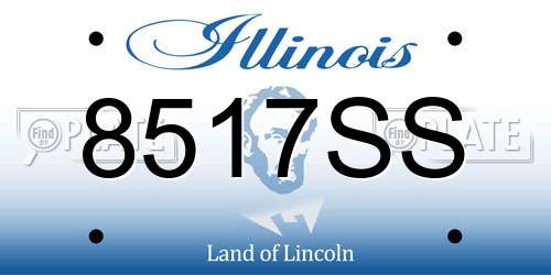 8517SS Illinois License Plate