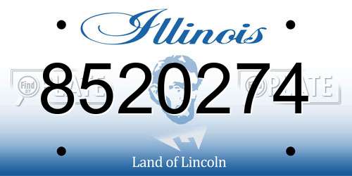 8520274 Illinois License Plate